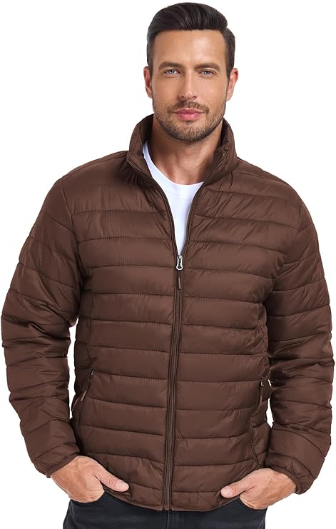 SPOSULEI Men Puffer Down Jacket Packable Lightweight - Image 2